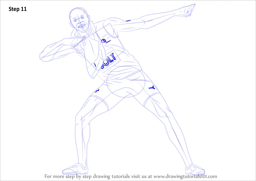 Learn How to Draw Usain Bolt (Other People) Step by Step : Drawing