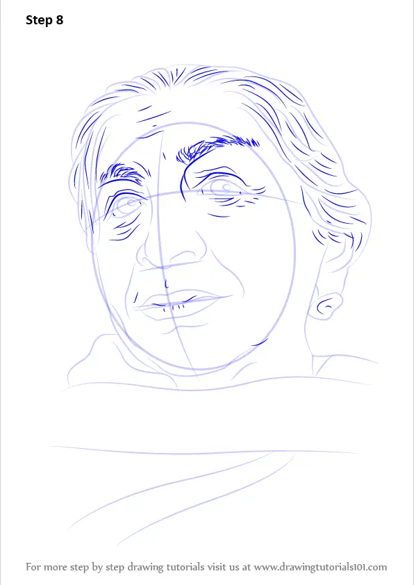 Learn How to Draw Sarojini Naidu (Poets) Step by Step ... - 596 x 842 png 64kB