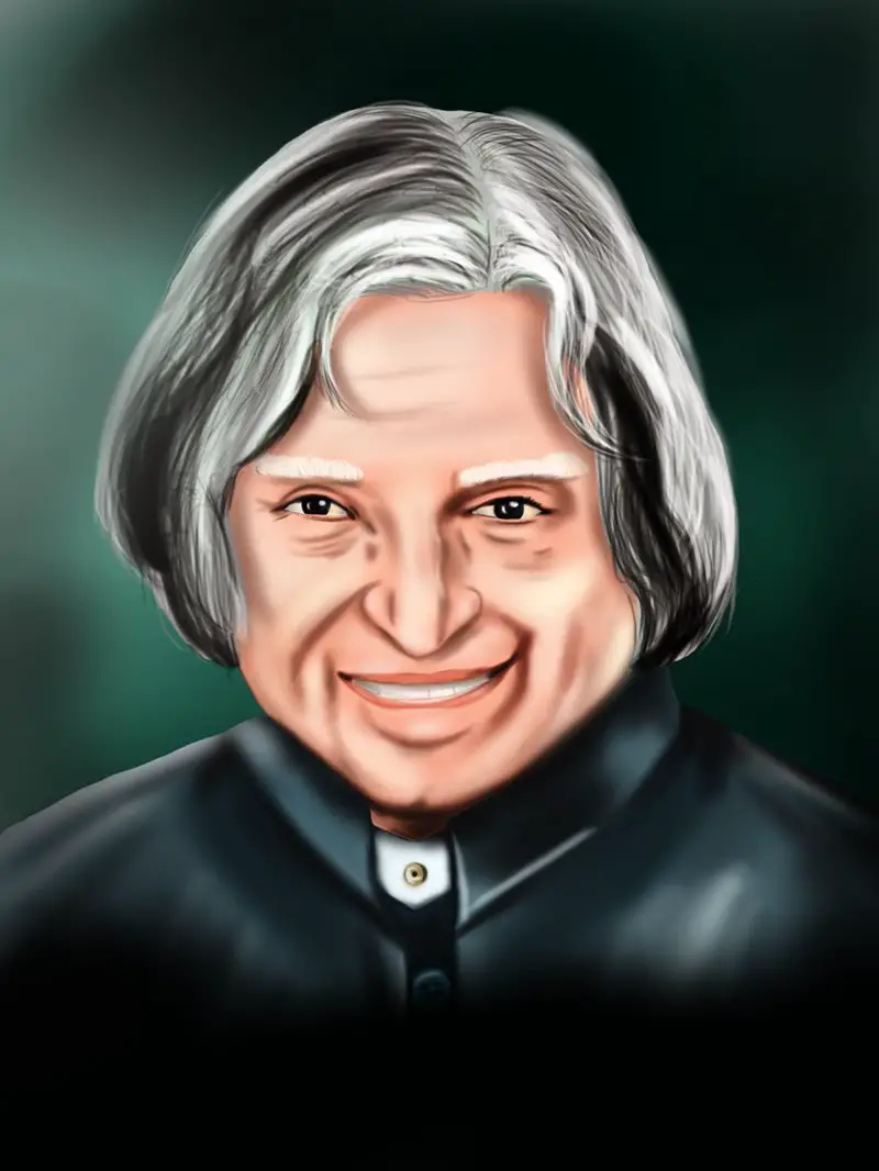 Learn How to Draw APJ Abdul Kalam (Politicians) Step by Step : Drawing