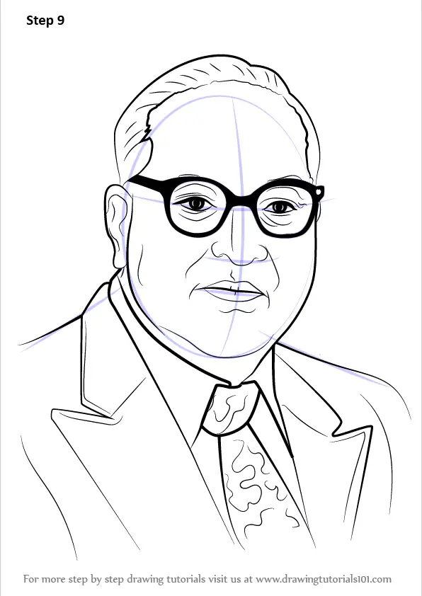 Learn How to Draw Babasaheb Ambedkar (Politicians) Step by ...