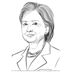 How to Draw Hilary Clinton