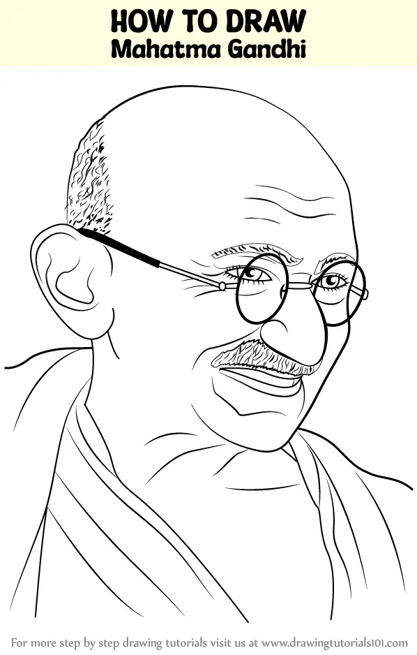 How to draw Mahatma Gandhi step by step || Art wala adda - video Dailymotion