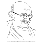 How to Draw Mahatma Gandhi