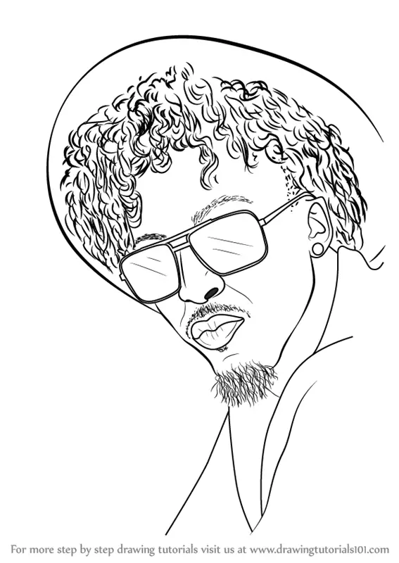 Learn How To Draw August Alsina Rappers Step By Step