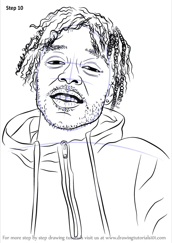 Learn How to Draw Lil Uzi Vert (Rappers) Step by Step : Drawing Tutorials