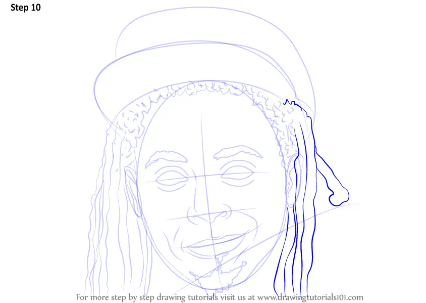 Learn How to Draw Lil Wayne (Rappers) Step by Step 