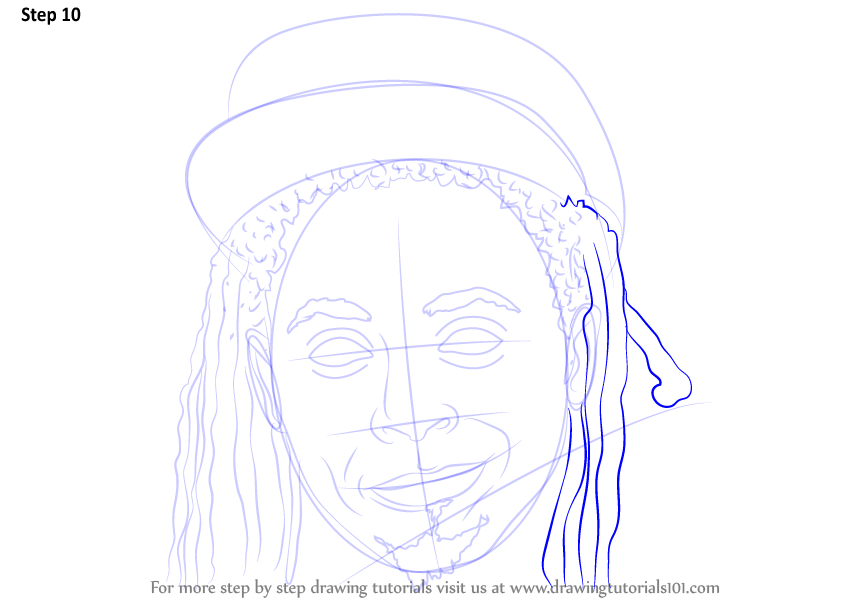 Learn How to Draw Lil Wayne (Rappers) Step by Step 