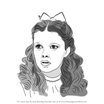How to Draw Judy Garland