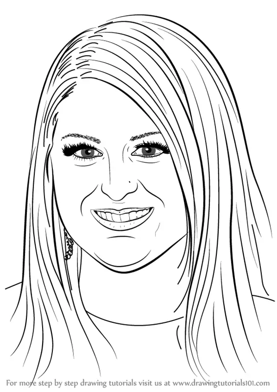 Download Learn How to Draw Meghan Trainor (Singers) Step by Step : Drawing Tutorials