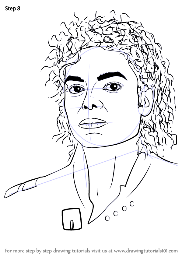 Learn How To Draw Michael Jackson Singers Step By Step Drawing Tutorials