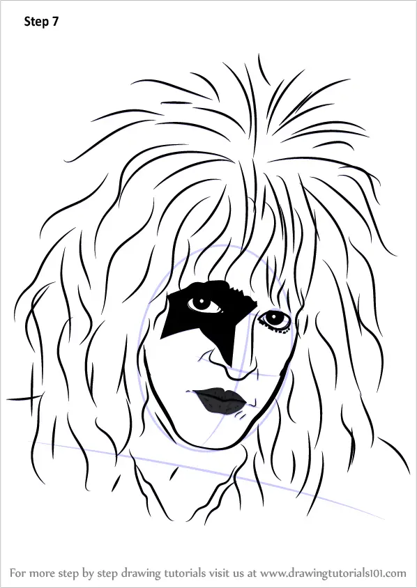 Learn How to Draw Paul Stanley Singers Step by Step ...