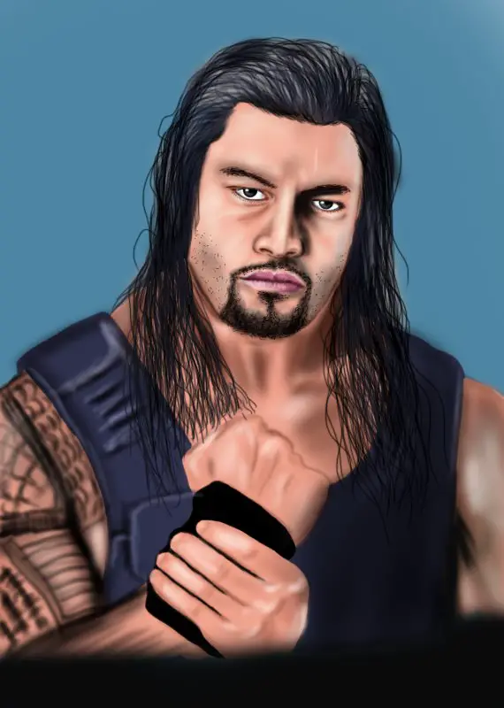 Learn How to Draw Roman Reigns (Wrestlers) Step by Step : Drawing Tutorials