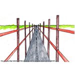 How to Draw One Point Perspective Bridge