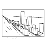 How to Draw One Point Perspective Cityscape