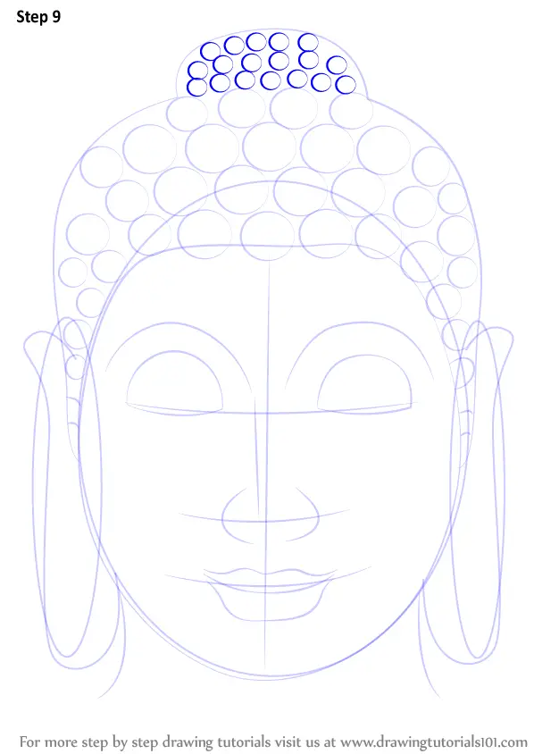 Premium Vector | Sketch hand drawn single line art coloring page line  drawing lord buddha day