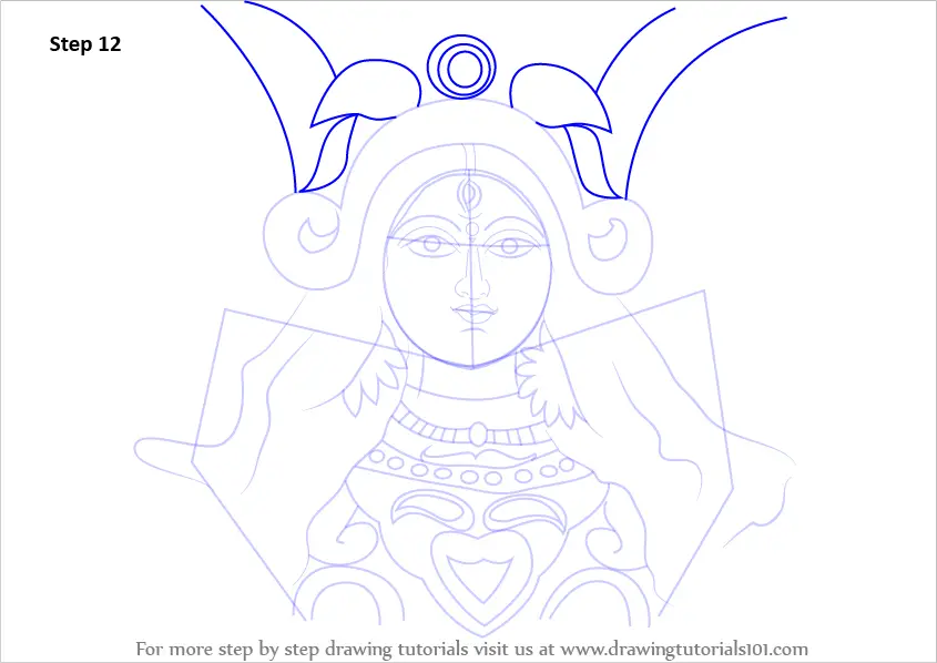 Drawing Durga Maa  Durga Puja From The Eyes Of A Child  Bookosmia   Bookosmia  Indias 1 Publisher for kids by kids