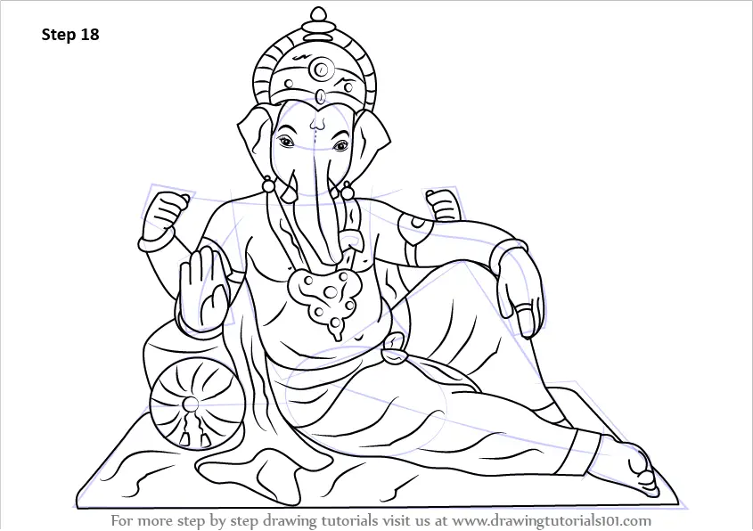 Lord Ganeshhead Black And White Icon In The Linear Style Stock Illustration  - Download Image Now - iStock