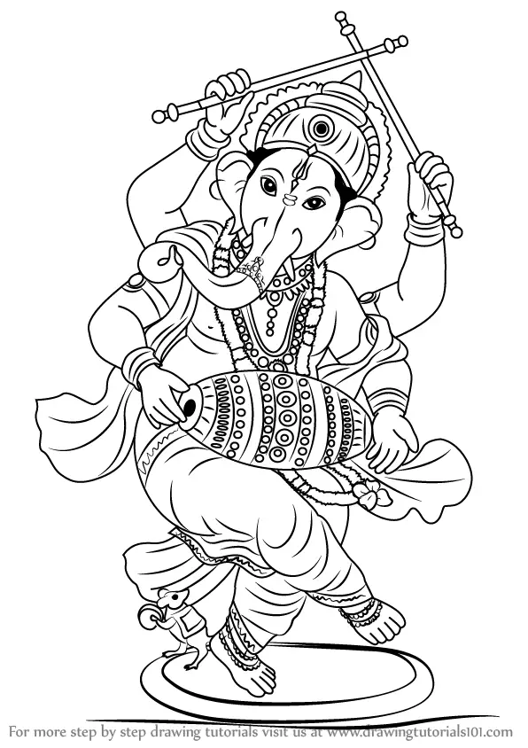 God Ganesha Drawing by MLSPcArt on Dribbble-saigonsouth.com.vn