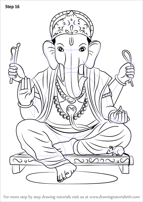 Sketch Of Shri Ganesh Ji | DesiPainters.com