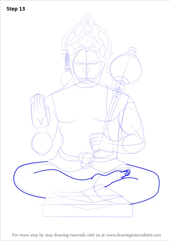 Order Hanuman Ji Pencil Sketch Online From sketch gallary,barhampur