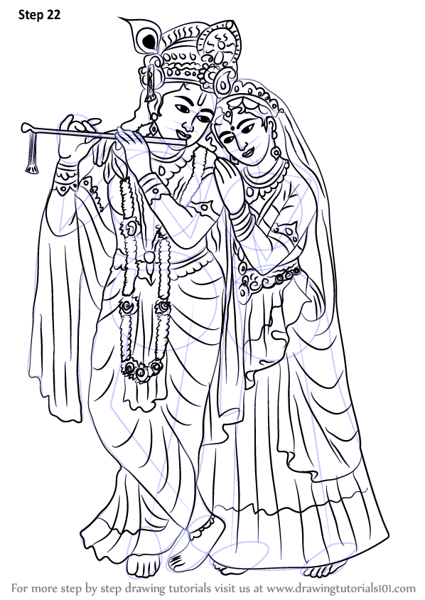 Lord Krishna: Pencil Sketches – A MYTHOLOGY BLOG