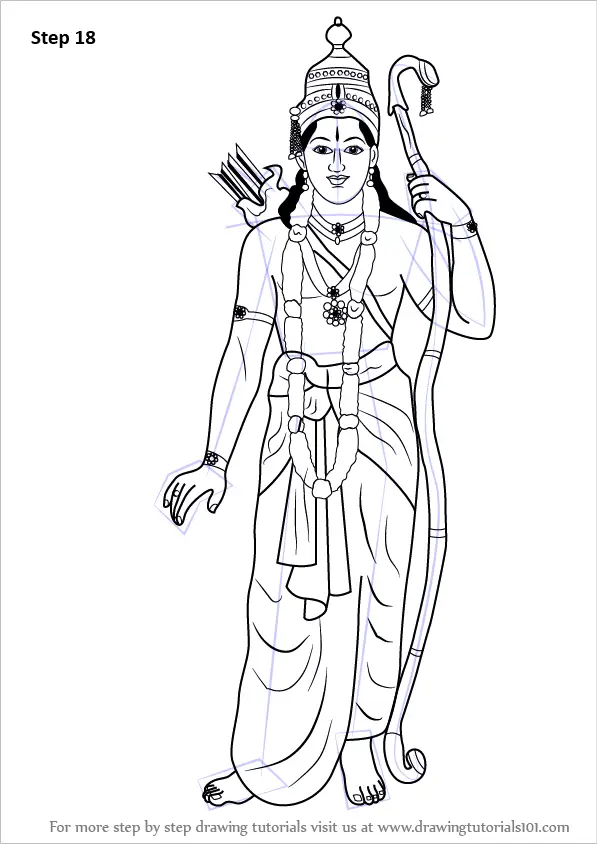 Hanuman with lord ram, Pencil Sketch - Arthub.ai