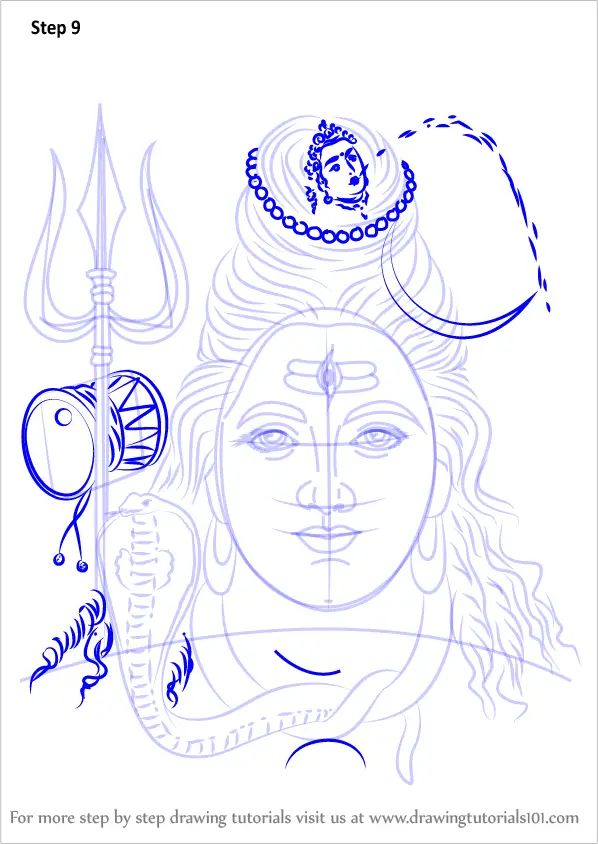 Details 144+ lord shiva face sketch super hot