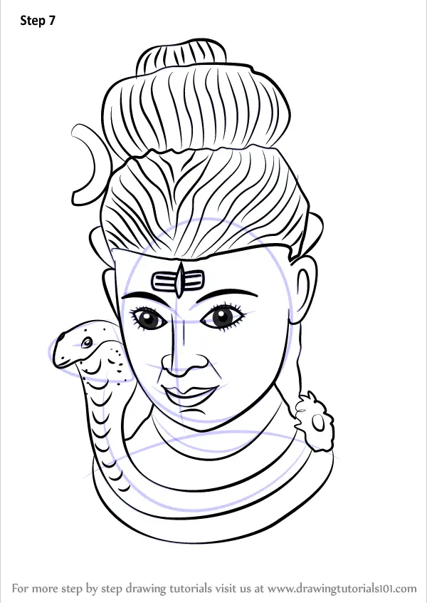Learn How to Draw Lord Shiva Statue (Hinduism) Step by Step : Drawing  Tutorials