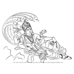 How to Draw Lord Vishnu