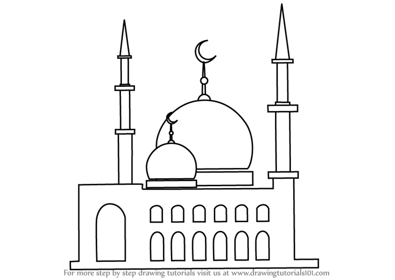 Mosque Dome Drawing