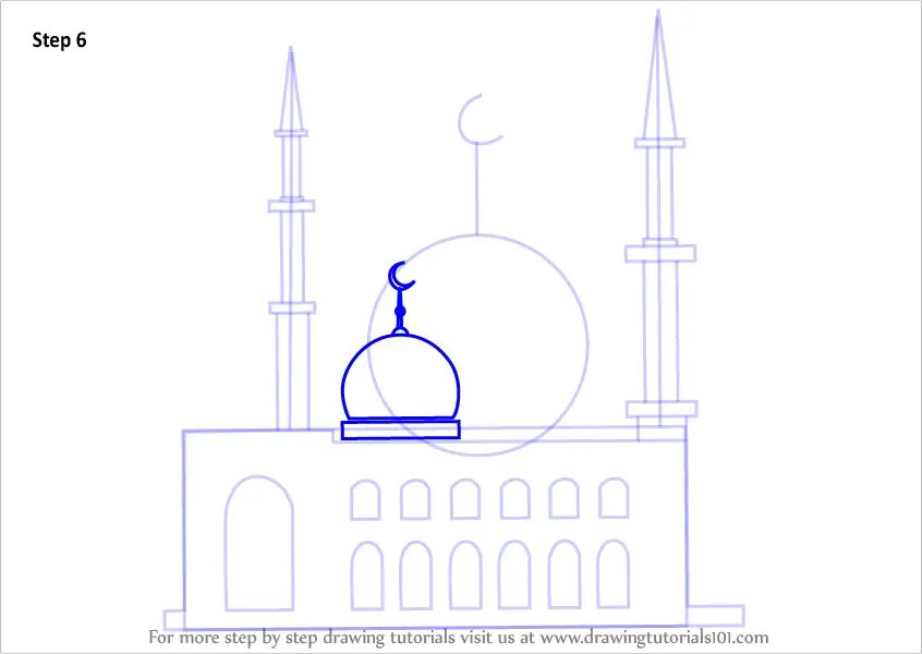 Mosque drawing Easy way ll How to draw Mosque ll how to draw mosque easy ll Masjid  Drawing Tutoria  This is a new drawing video channel and this video title  name 