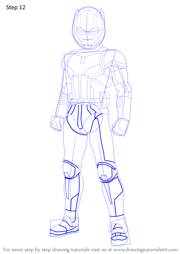 Learn How to Draw Ant Man from Avengers Endgame (Avengers: Endgame