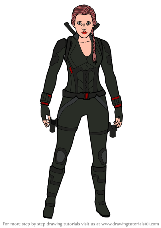 Black Widow Drawing Comic