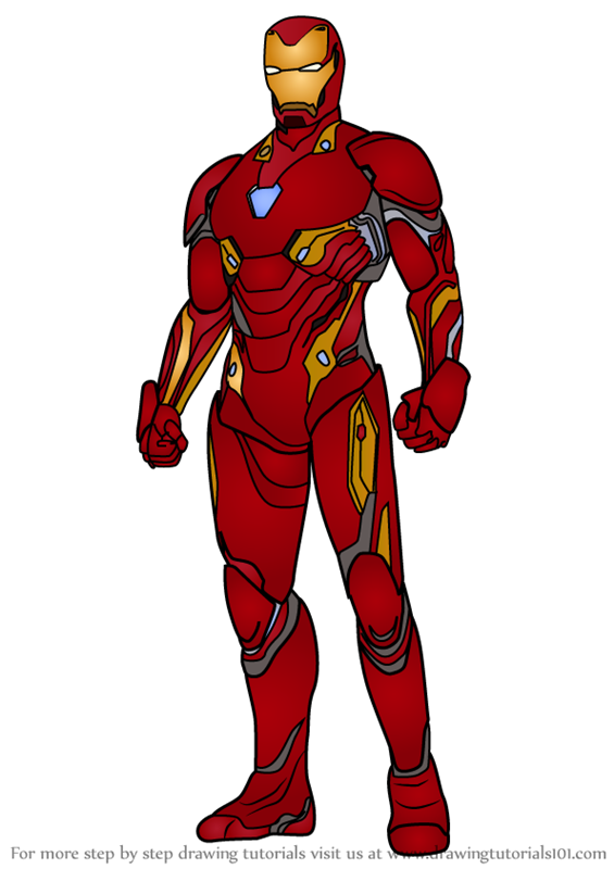 iron man mark 50 drawing