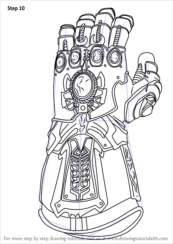 Download Step by Step How to Draw The Infinity Gauntlet from ...