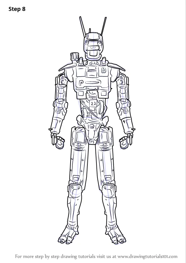 Learn How to Draw Chappie the Robot from CHAPPiE (CHAPPiE) Step by Step