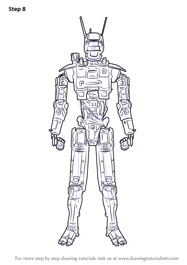 Learn How to Draw Chappie the Robot from CHAPPiE (CHAPPiE) Step by Step