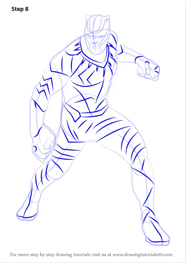 Free: Black Panther By Joeleon On Deviantart - Black Panther Drawing Chibi  - nohat.cc