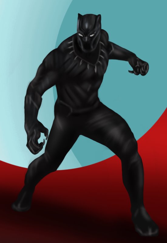 How to Draw Black Panther Marvel Kids Style Avengers