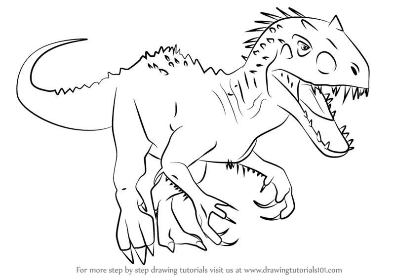 Learn How to Draw Indominus rex from Jurassic World (Jurassic ...