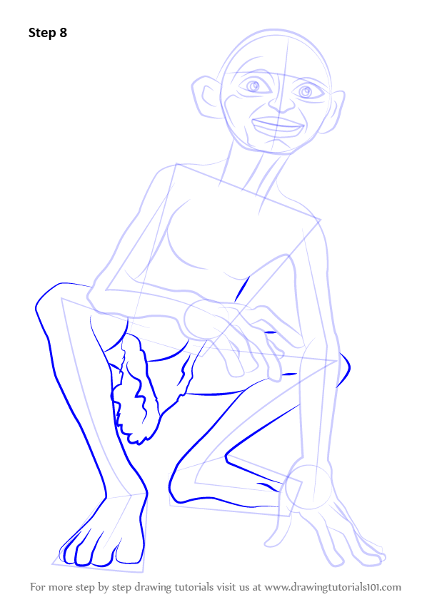 Learn How to Draw Gollum from Lord of the Rings (Lord of ...