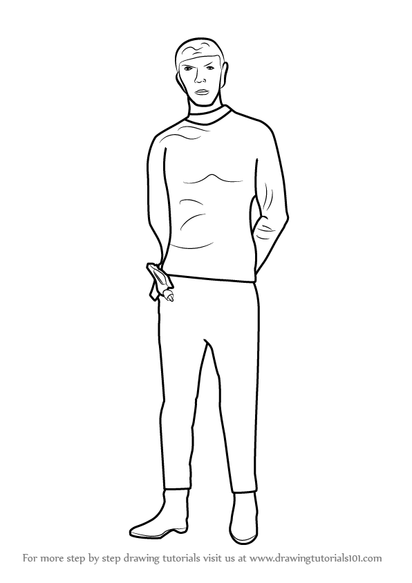 Learn How To Draw Spock Full Body From Star Trek Star Trek