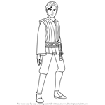 How to Draw Anakin Solo from Star Wars