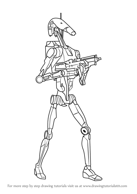 Battle Droid Pages Coloring Pages Battle Droid Pages Coloring Pages