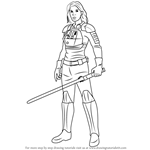 How to Draw Jaina Solo from Star Wars