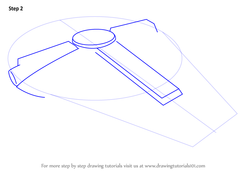 Learn How To Draw Millennium Falcon From Star Wars Star