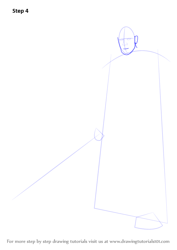 How to Draw Obi-Wan Kenobi from Star Wars (Star Wars) Step by Step