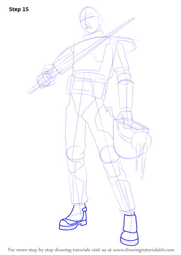 Download Step by Step How to Draw Pre Vizsla from Star Wars : DrawingTutorials101.com