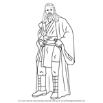 How to Draw Qui-Gon Jinn from Star Wars