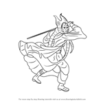 How to Draw Shaak Ti from Star Wars